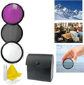 Olympus SP-550 UZ Appropriate 3-Piece Multiple Coated Filter Kit 52mm + 3pc Cleaning Kit