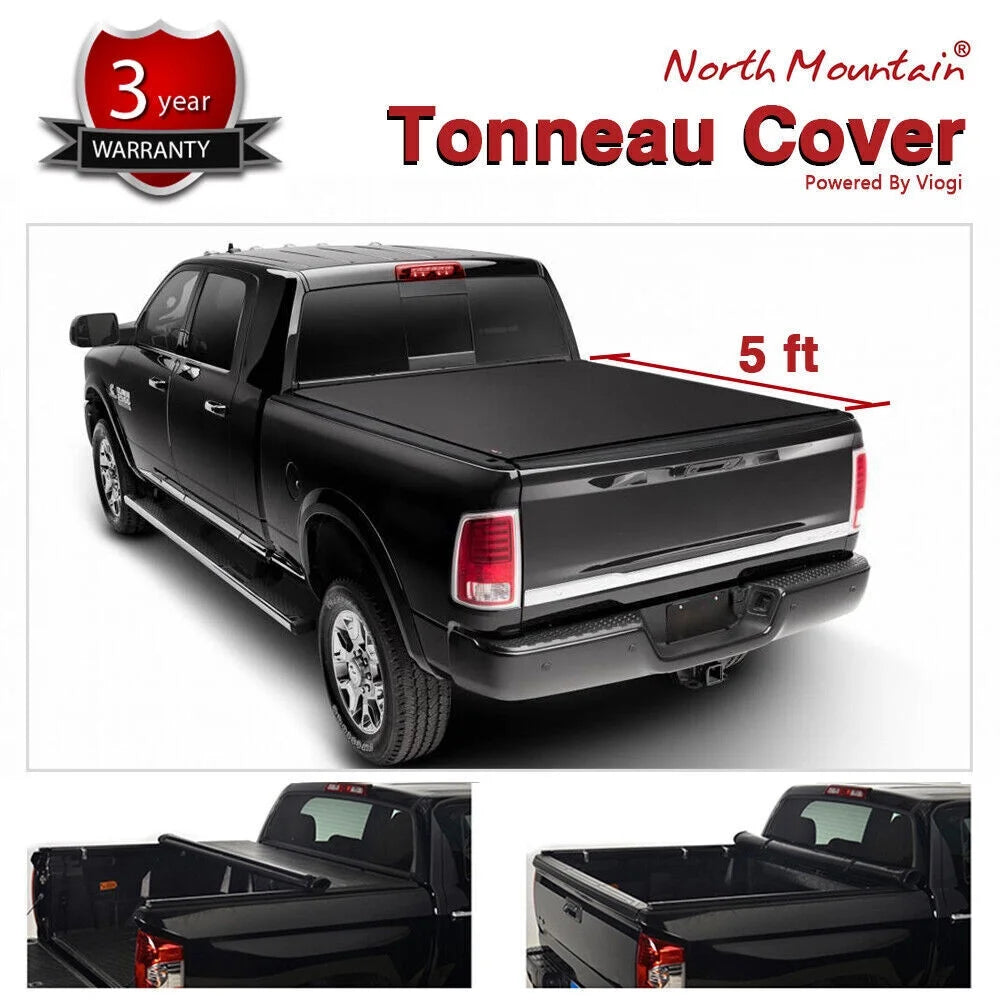 5'/61" Soft Lock & Roll Up Truck Bed For 2019-now Ford Ranger Tonneau Cover