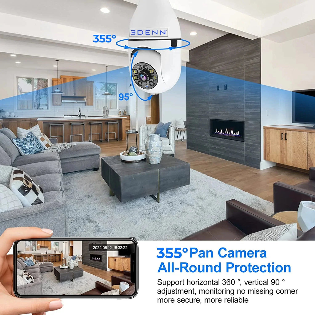 Edenn i-defend bulbs security camera 3 pack