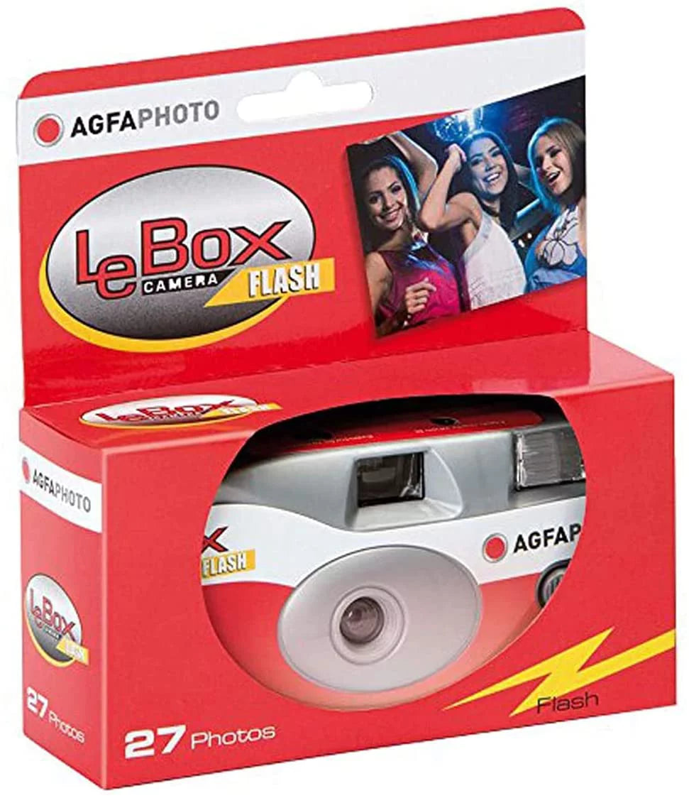 10-Pack Agfa 35mm Disposable Camera 601020 LeBox Film 400 27 Camera Flash