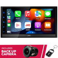 New JVC KW-M785BW 6.8" Shallow-Chassis Multimedia Receiver w/ Backup Bullet Camera