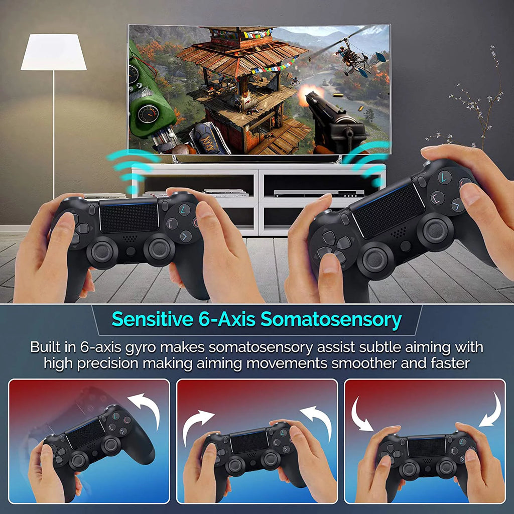 PRO Wireless GamePad Compatible with Samsung Galaxy S20 Controller Plus 1,000 Battery/Built-In Speaker/Gyro/Remote BlueTooth Slim (Black)