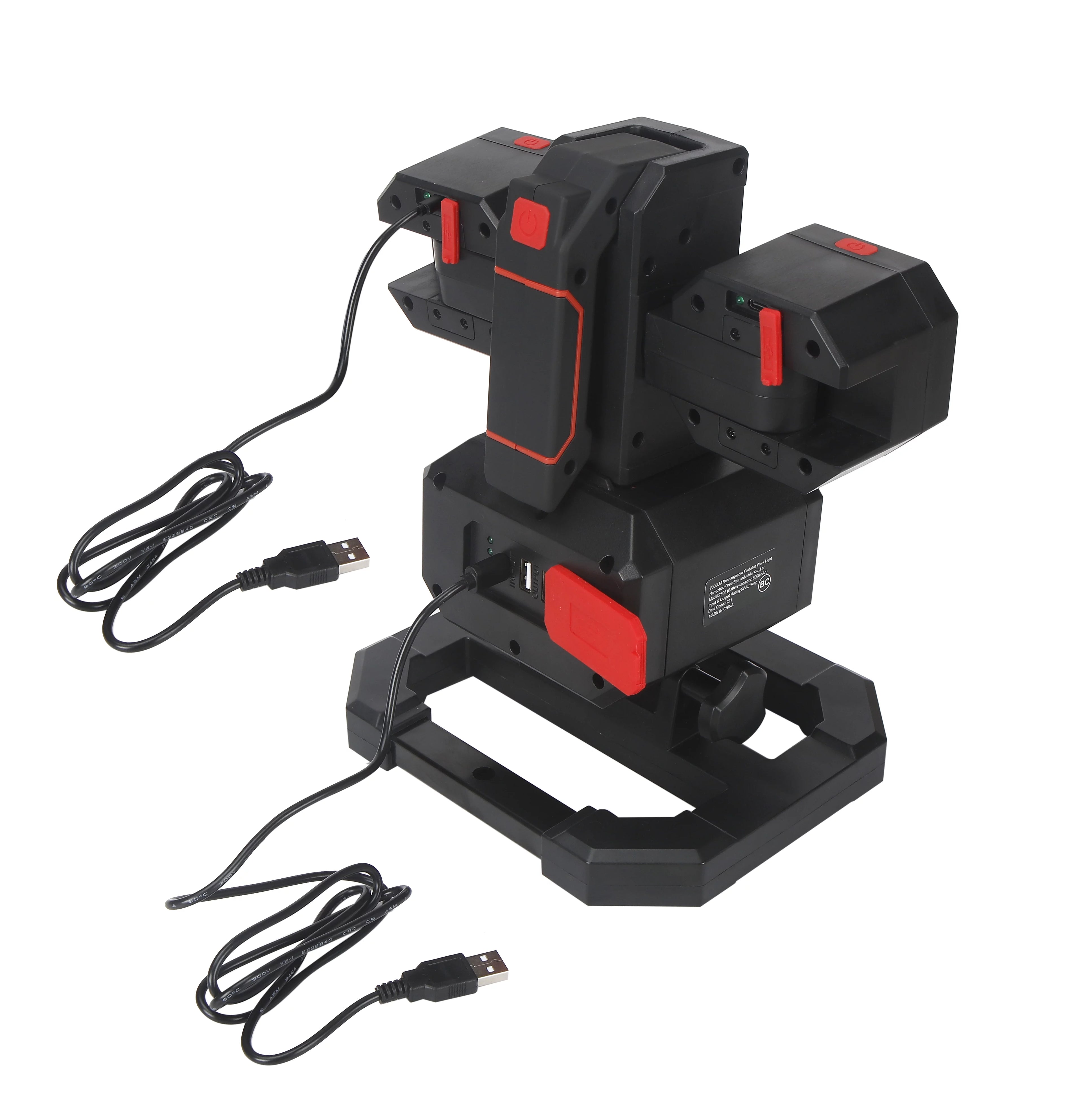 Hyper Tough 2000-Lumen LED Rechargeable Work Light & Detachable Spotlight