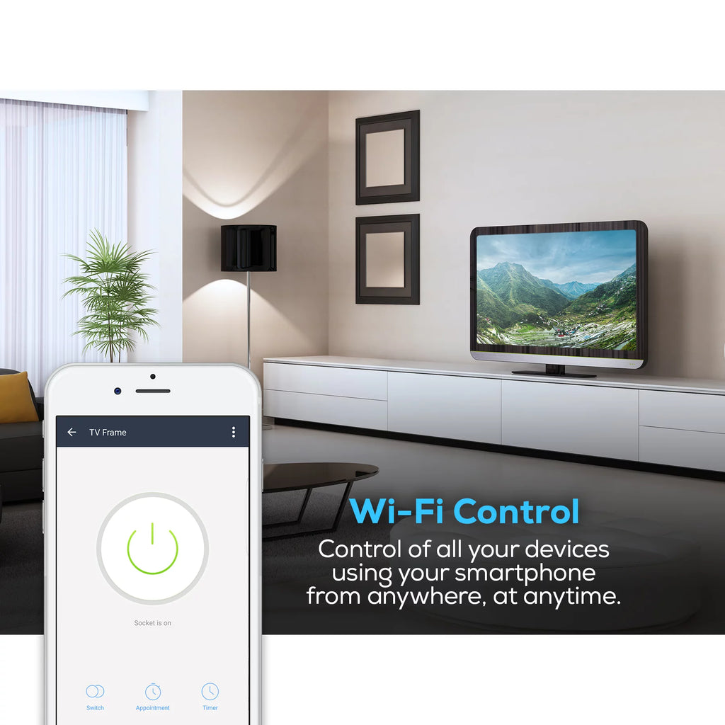 Geeni Switch and Charge Smart Wi-Fi Plug with 2-USB Ports