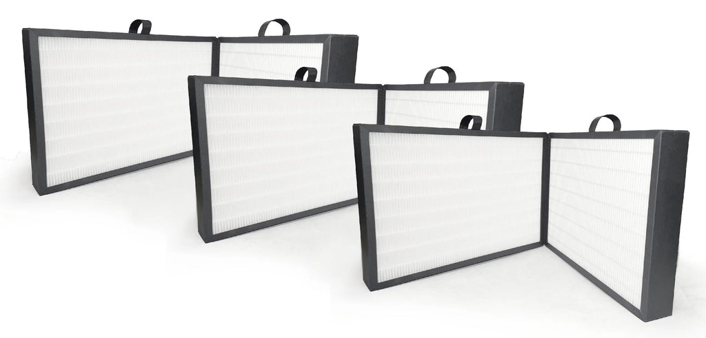 Nispira F7400 Protect 7400 SmartFilter Replacement 3-in-1 HEPA Activated Carbon Foldable | Compatible with Blueair Protect 7470i, 7410i Air Purifier | Remove Smoke, Dust, Chemical Smell | 3 Pack