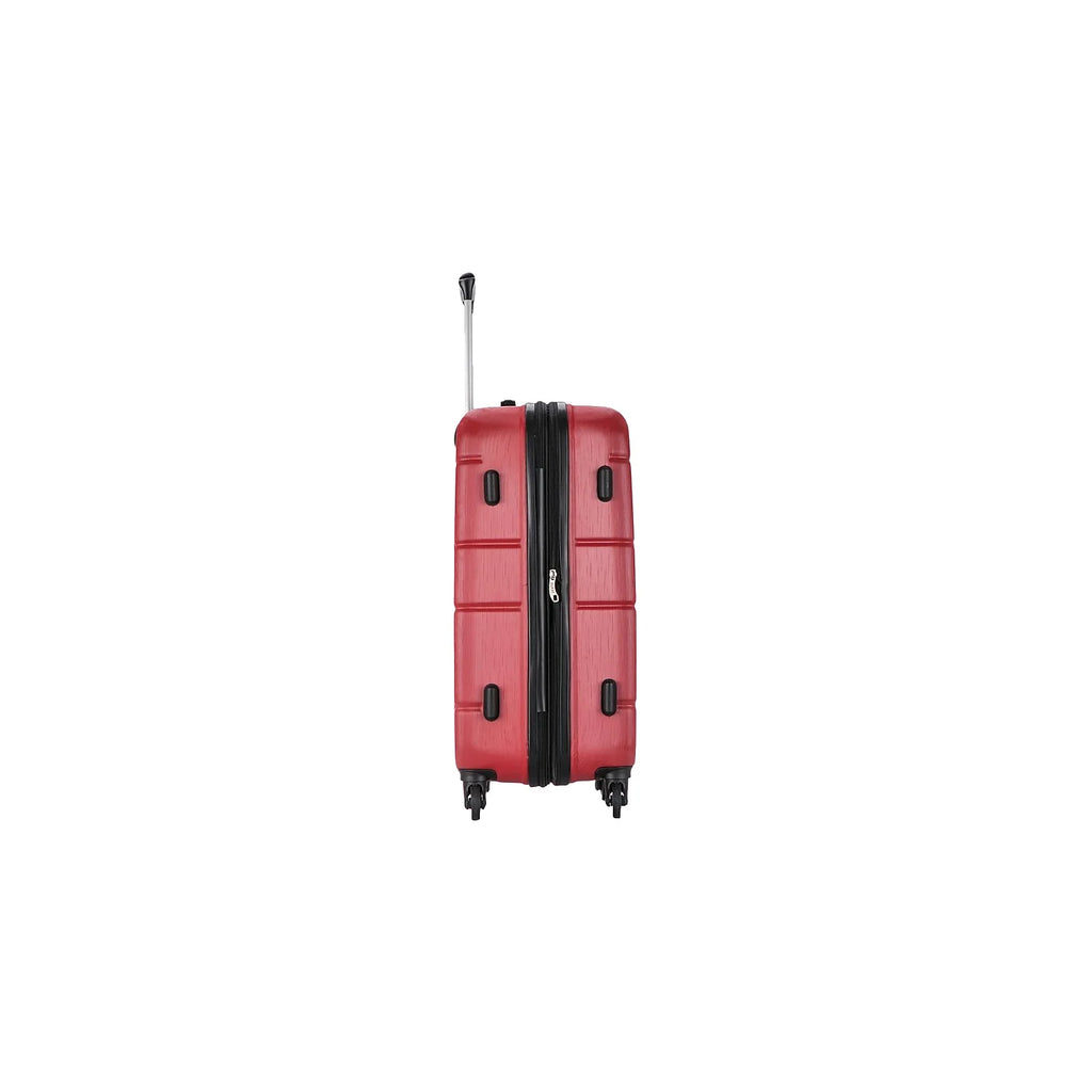 DUKAP RODEZ PC/ABS Plastic 4-Wheel Spinner Luggage Red (DKROD00M-RED)