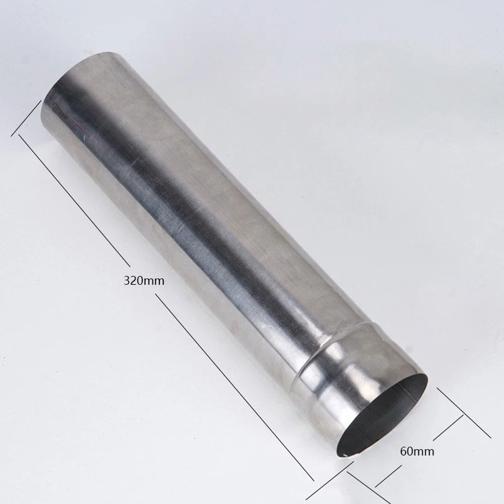 moobody Rust-resistant Alloy Net Tube Camping Heating Stoves Chimney Accessory, Portable Tent Firewood Stove Chimney Bent and Straight Tube, for Camping