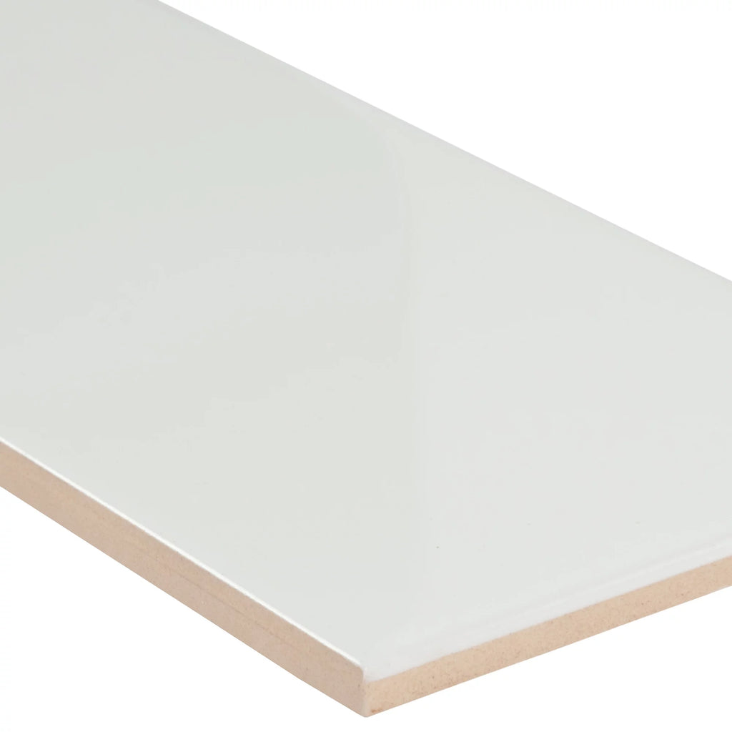 MSI White Glossy 4 in. x 16 in. Glossy Wall Ceramic Tile (8.8 sq. ft./Case)