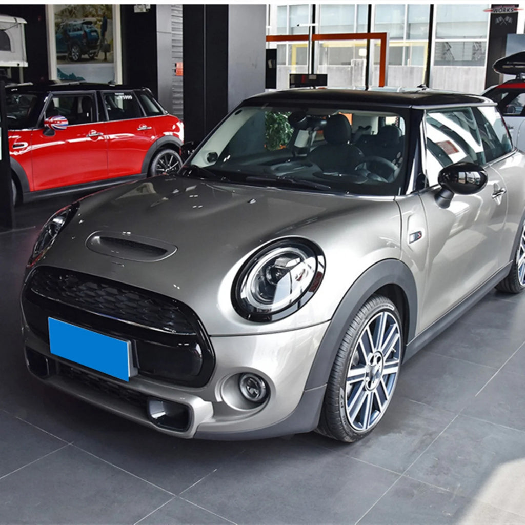 Grille Frame + Front & Rear Fog Light Cover Trim For Mini Cooper S F55 F56 F57 Black