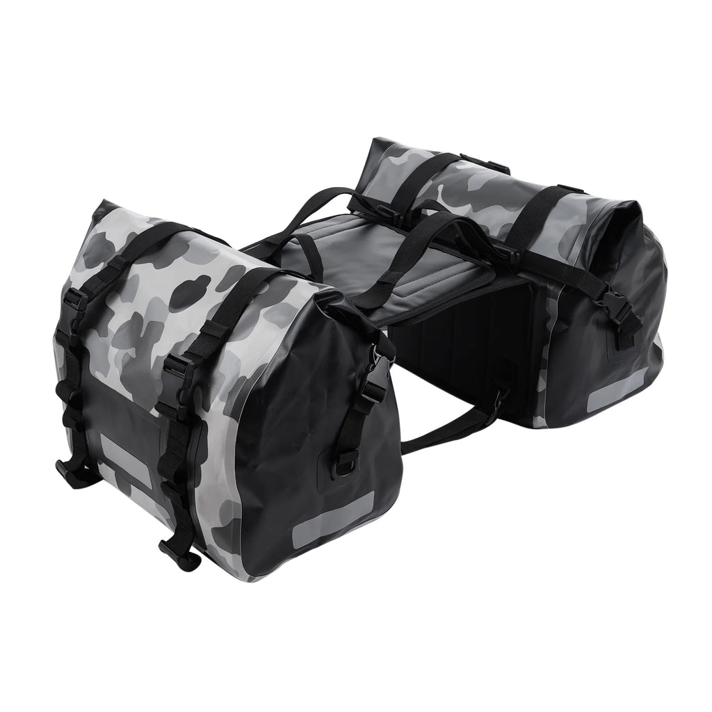 Nebublu Motorcycle Duffel Bag， PVC Waterproof Luggage for Hiking and Camping
