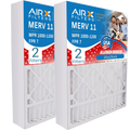 20x25x5 Air Filter MERV 11 Comparable to MPR 1000, MPR 1200 & FPR 7 Compatible with White Rodgers FR2000U-108 Premium USA Made 20x25x5 Furnace Filter 2 Pack by AIRX FILTERS WICKED CLEAN AIR.