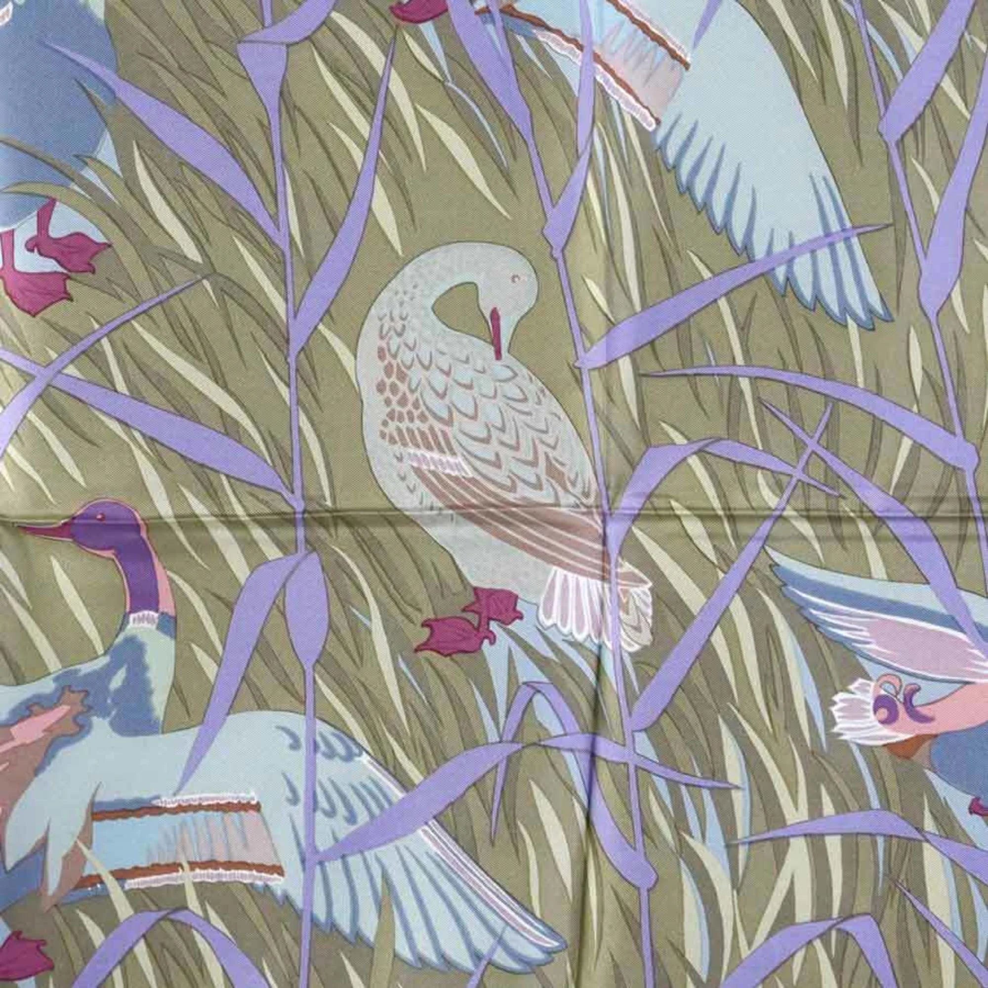 Used HERMES Scarf Carre90 Silk Pink/Multicolor For Her (Good)