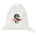 Animal Myth Dragon East West Backpack Canvas Drawstring Reusable Mesh Shopping Bag