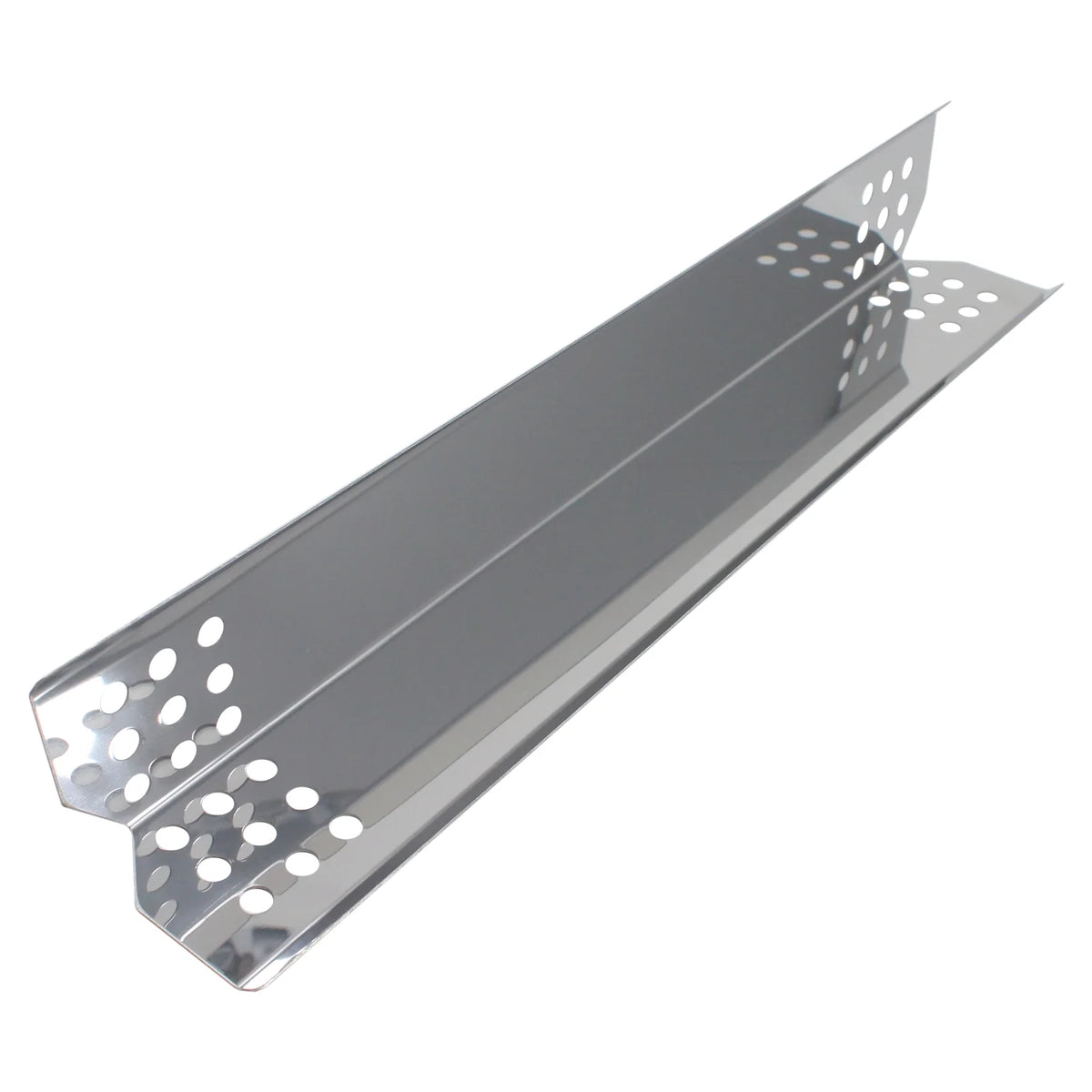 4-Pack BBQ Grill Heat Shield Plate Tent Replacement Parts for Jenn Air 720-072 - Compatible Barbeque Corrosion-free Metal Flame Tamer, Guard, Deflector, Flavorizer Bar, Vaporizer Bar, Burner Cover 16 1/8"