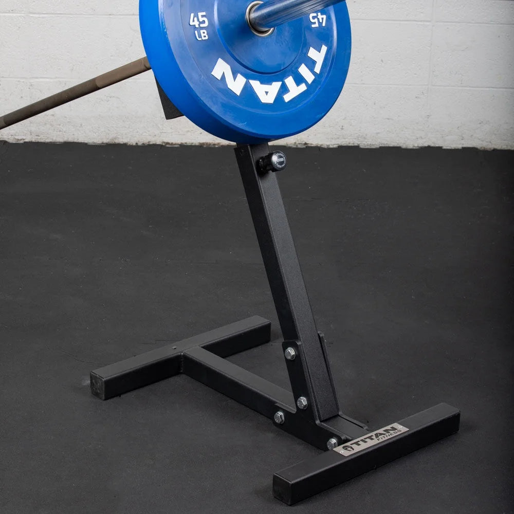 Titan Fitness Rackable Landmine Stand, Nylon Roller Barbell Rest Load Capacity 440 LB, Barbell Shoulder Press Landmine Attachment for Home Gym Strength Training Deadlift, Squat, Clean N Jerk Movements