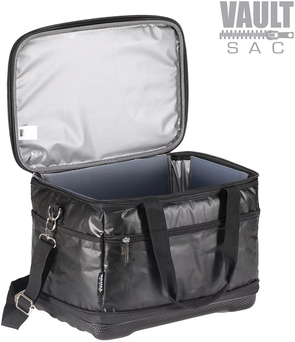 Portable Soft Sided Cooler Bag Collapsable Folding Fully Insulated | 30 Can Capacity | Hard Top and Bottom |