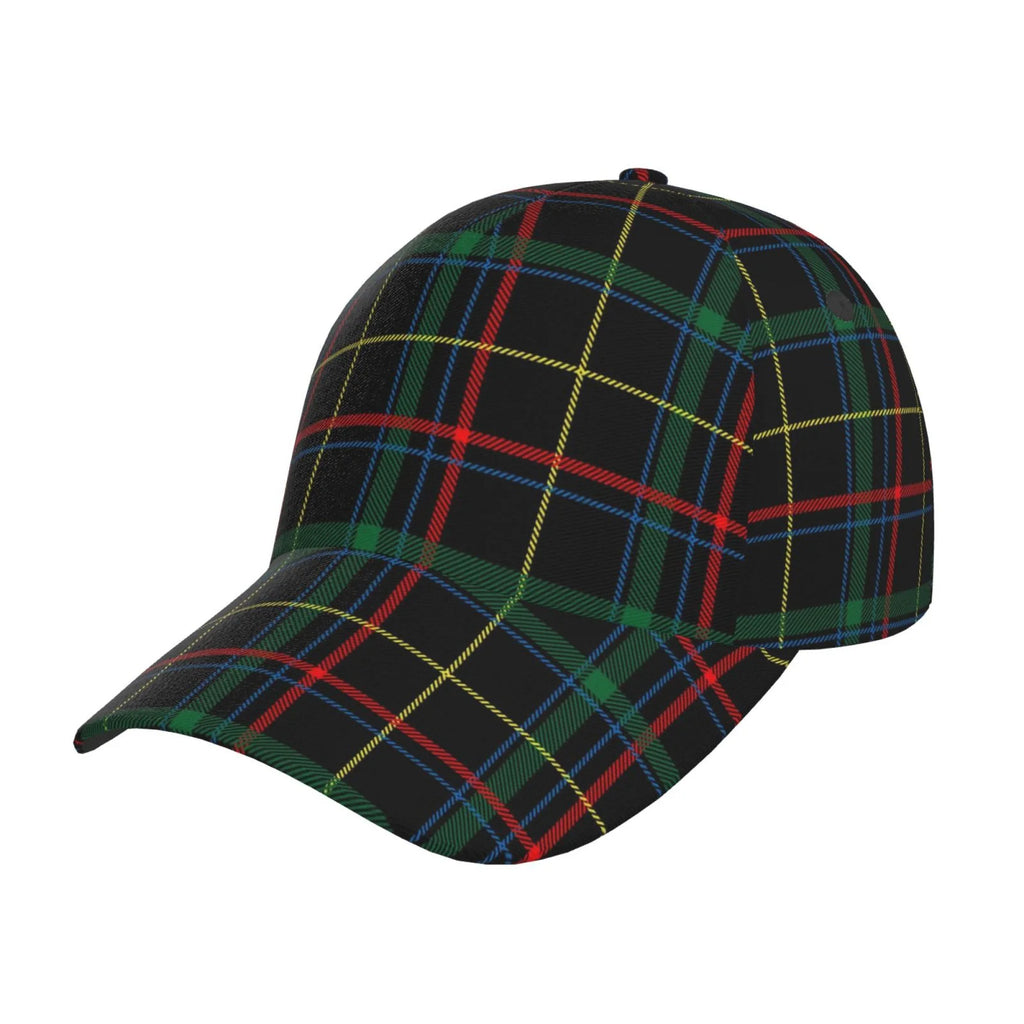 Balery Baseball Cap Adjustable Size for Running Workouts and Outdoor Activities All Seasons Dad Hat(Buffalo Plaid Dark Green)