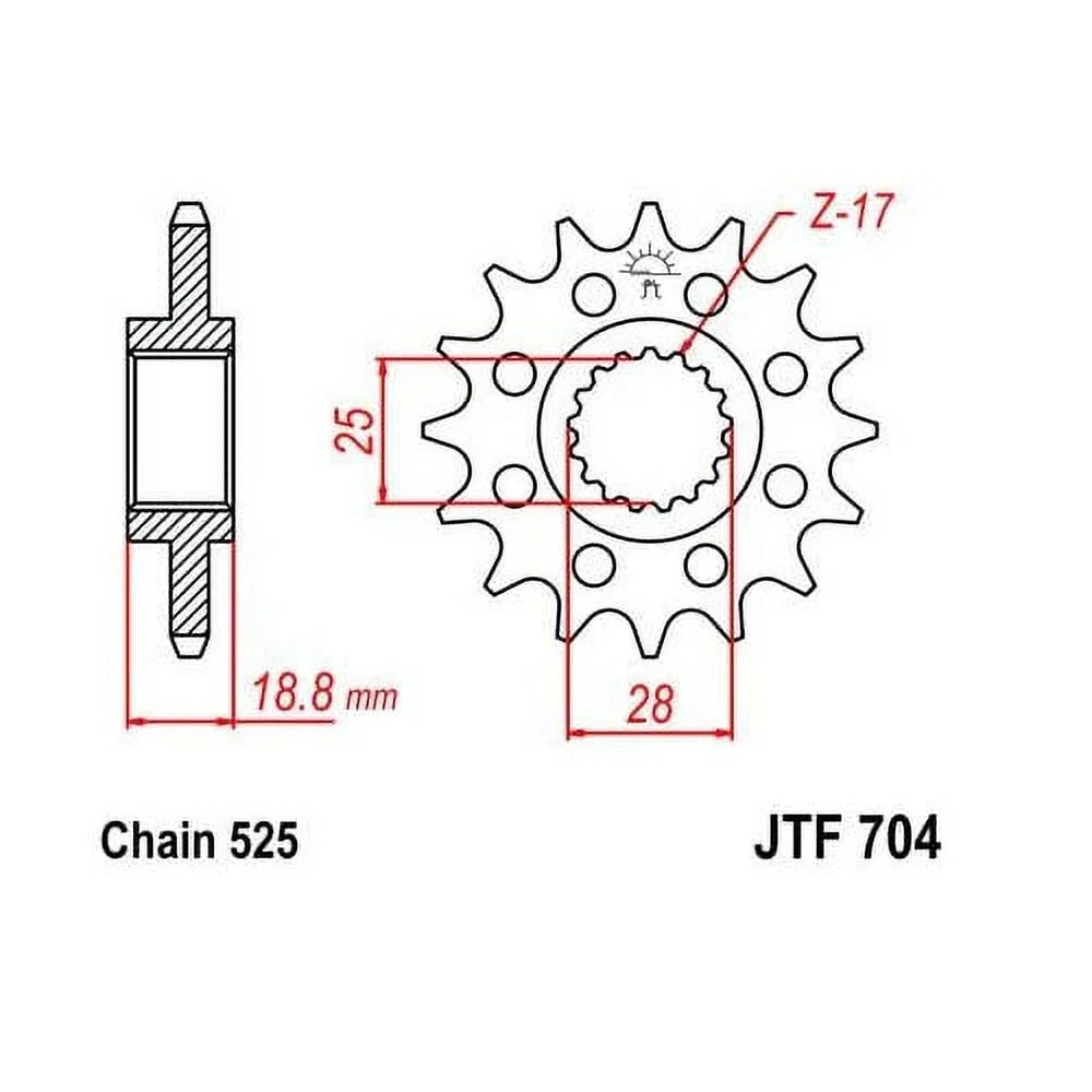 JT Front & Rear Sprocket Kit for Street BMW F800 GS 2009-2012