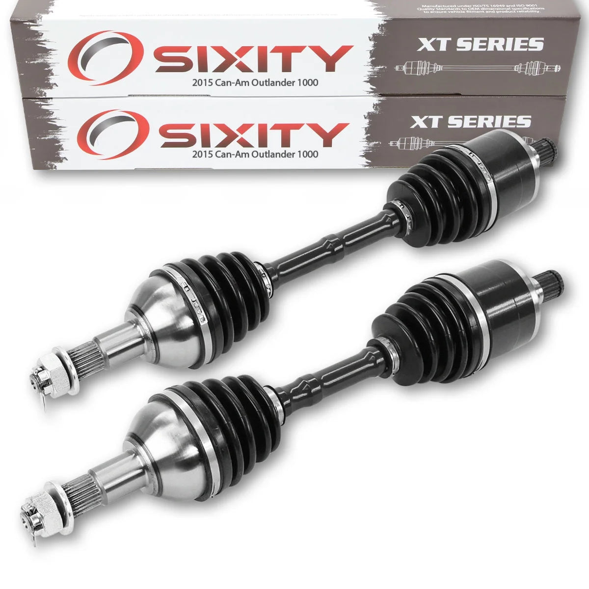 2 pc Sixity XT Rear Left Right Axle compatible with Can-Am Outlander 1000 2015 - EFI 4X4