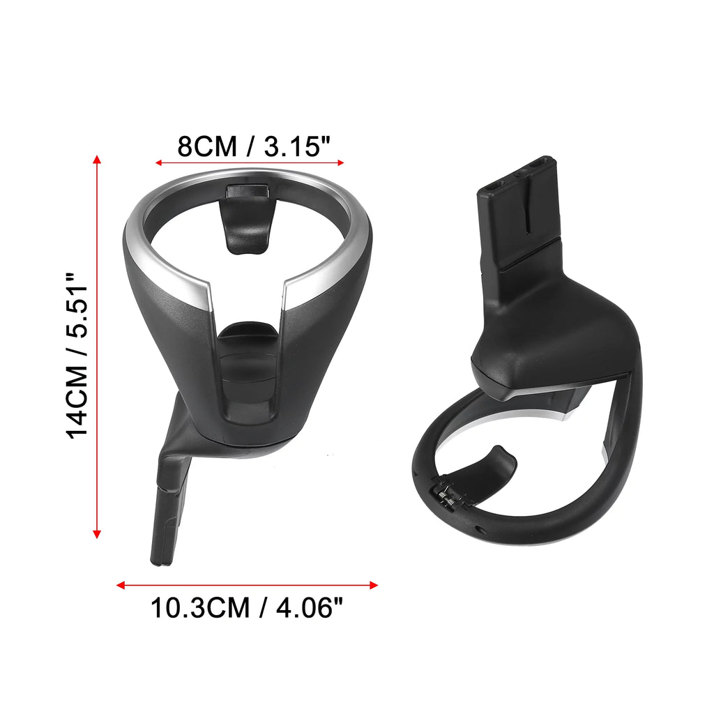 Car Cup Holder Bottle Drink Water Beverage Cupholder Front Seat Center Console Cup Holders Black for BMW 51160443082