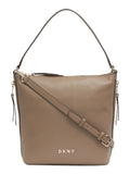 DKNY For Her Brown Leather Adjustable Strap Hobo Handbag Purse