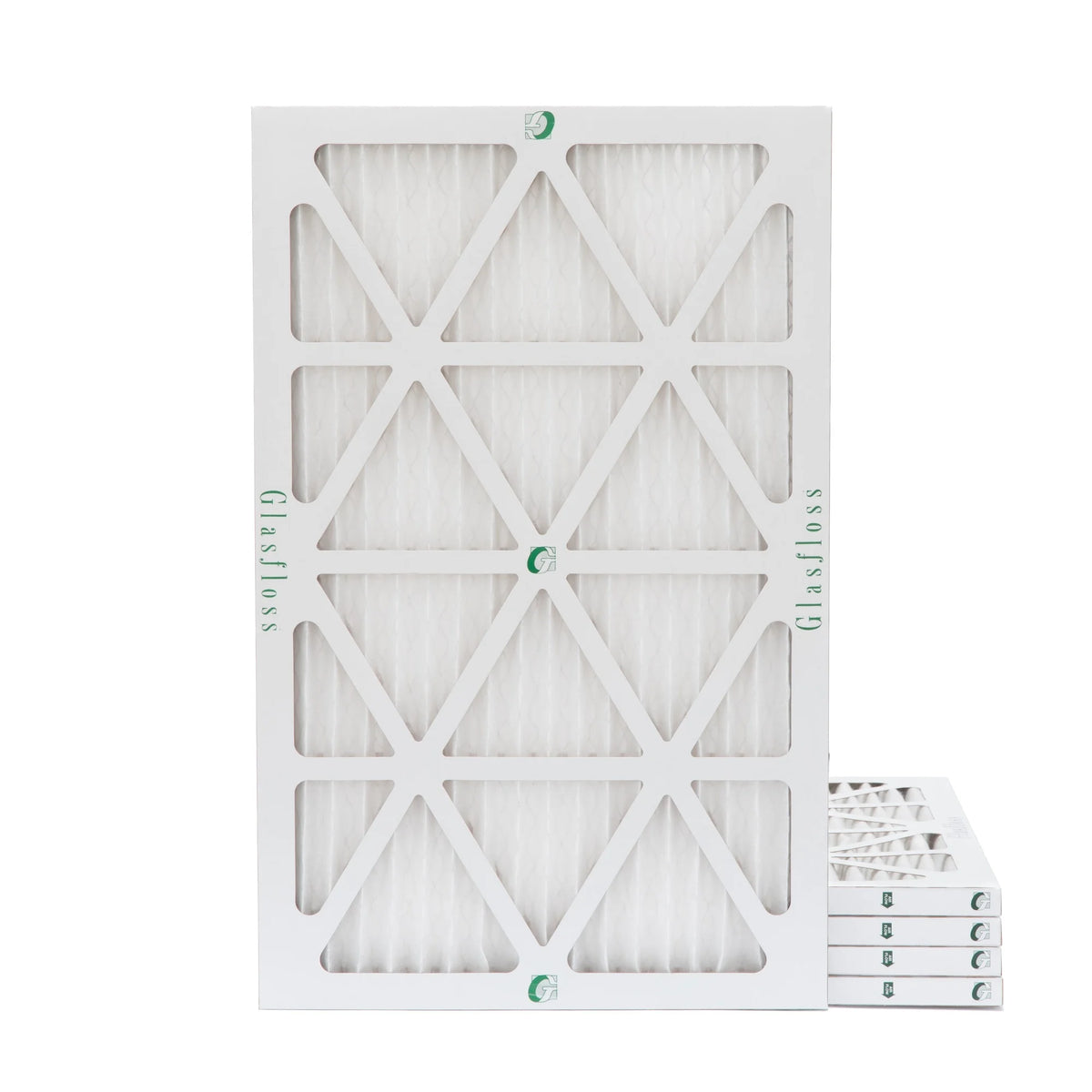 14x25x1 MERV 10 Pleated HVAC Air Filters by Glasfloss. ( Quantity 5 ) Exact Size: 13-1/2 x 24-1/2 x 7/8