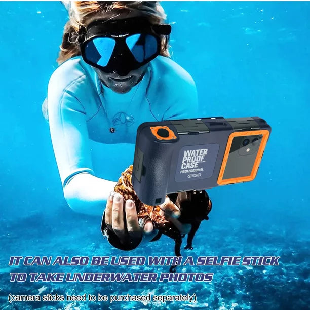 UrbanX Professional [15m/50ft] Swimming Diving Surfing Snorkeling Photo Video Waterproof Protective Case Underwater Housing for nova 7 SE And all Phones Up to 6.9 Inch LCD with Lanyard