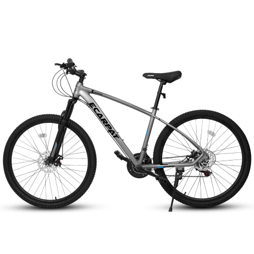 27 inch Mountain Bike 21 Speeds, Suspension Fork, Aluminum Frame Disc-Brake for Men Women Mens MTB Bicycle Adlut Bike
