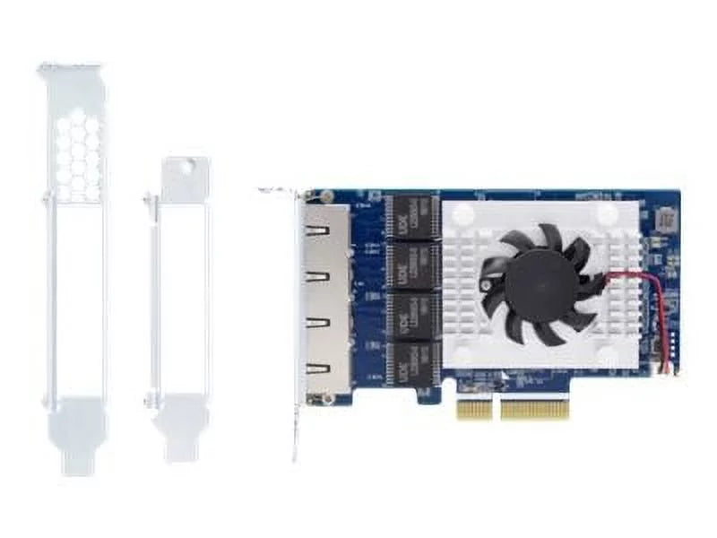 QNAP QXG-5G4T-111C - Network adapter - PCIe 3.0 x4 low profile - 5GBase-T x 5 - for QNAP TDS-16489U R2, TS-EC1080, EC880, TVS-2472, 471, 671, 682, 871, 872, 882, EC880