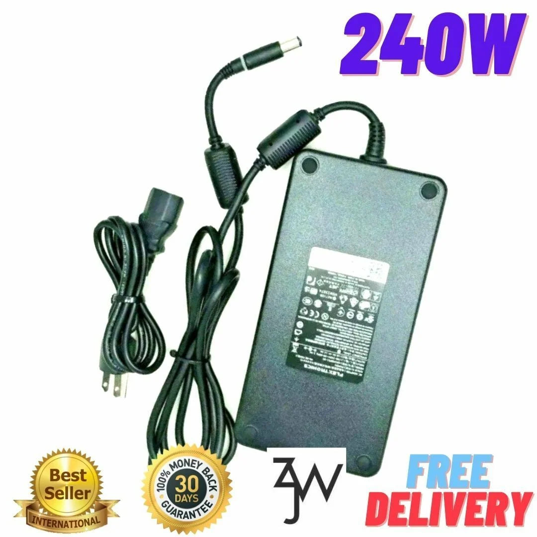Lot of 10 Genuine Dell 240W 19.5V 12.3A Laptop Power Charger GA240PE1-00 FWCRC