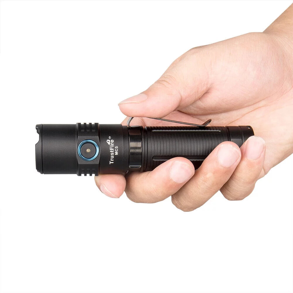 TrustFire MC5 Magnetic Rechargeable Pocket EDC Tactical Flashlight IPX8 5 Models Light 3300 lumens