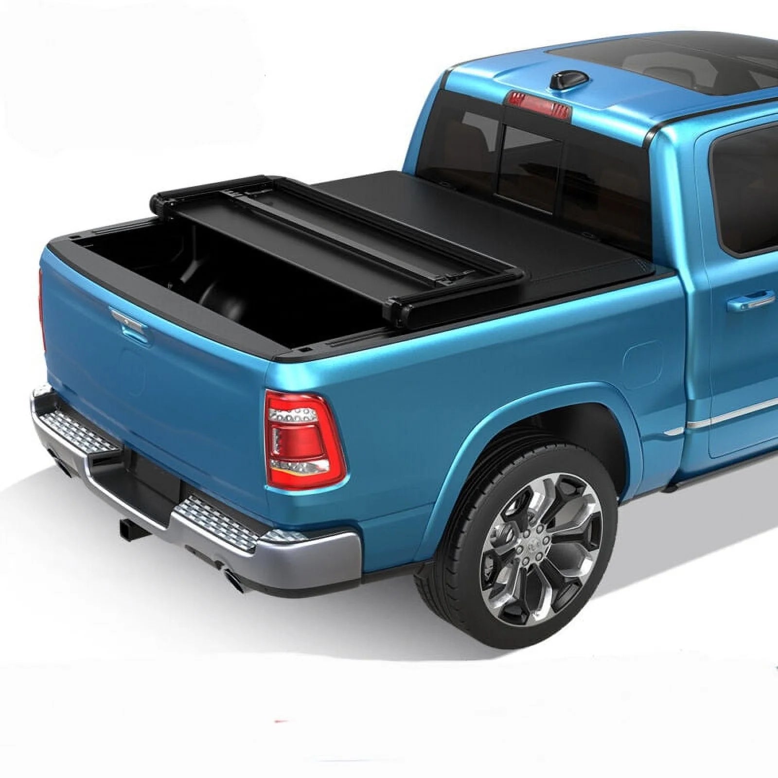 Ledkingdomus 5 ft Bed Soft Tri-fold Truck Bed Tonneau Cover for 2019 2020 2021 2022 2023 Ford Ranger