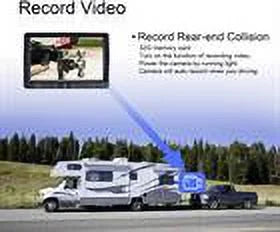 7” Monitor Rear View Backup Camera Parking System Night Vision For RV/Truck/Bus/Camper/Van/Pickup ZEROXCLUB WRMBY1