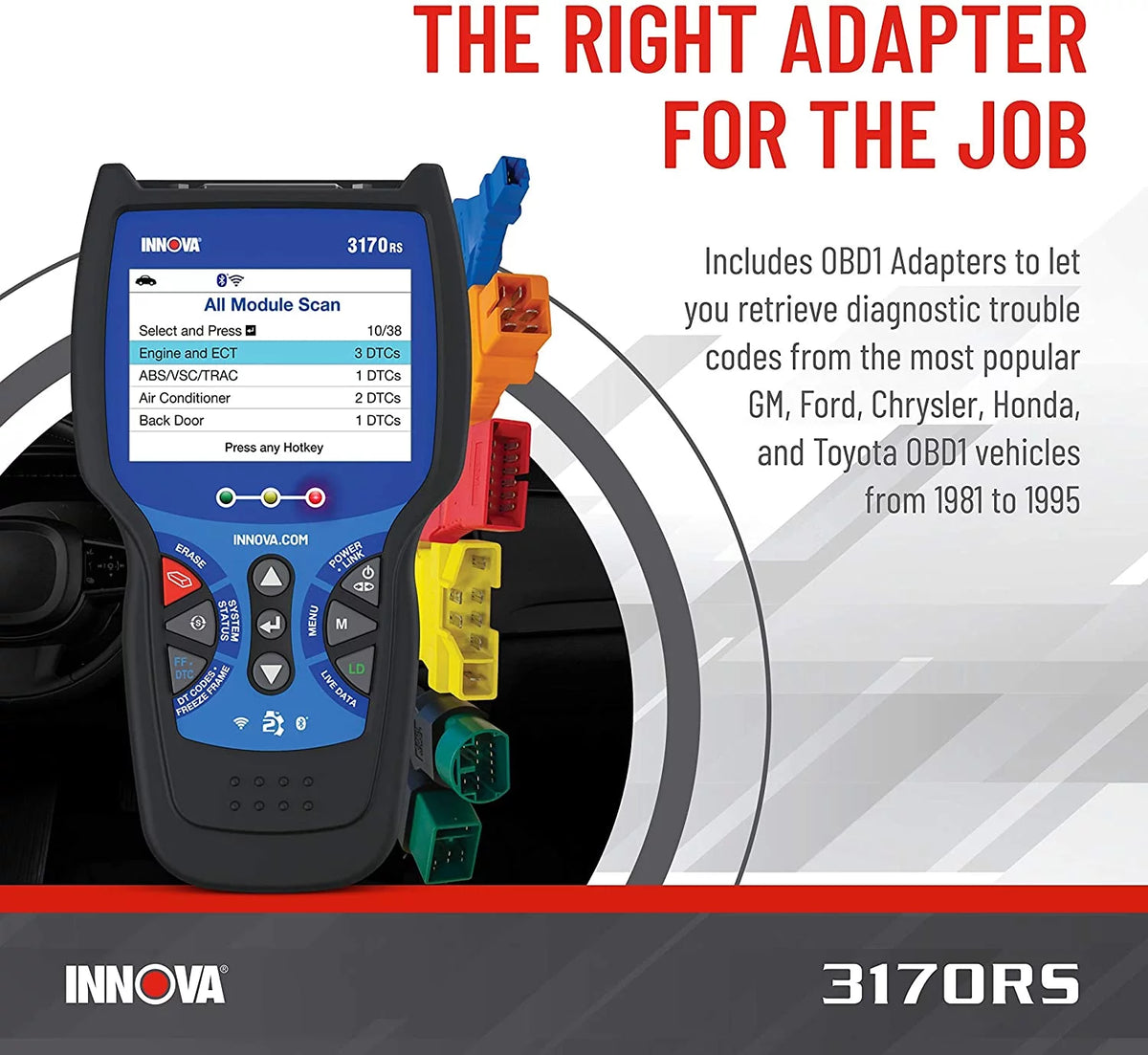 INNOVA 3170RS FixAssist Bluetooth Code Reader Vehicle Diagnostic Scanner
