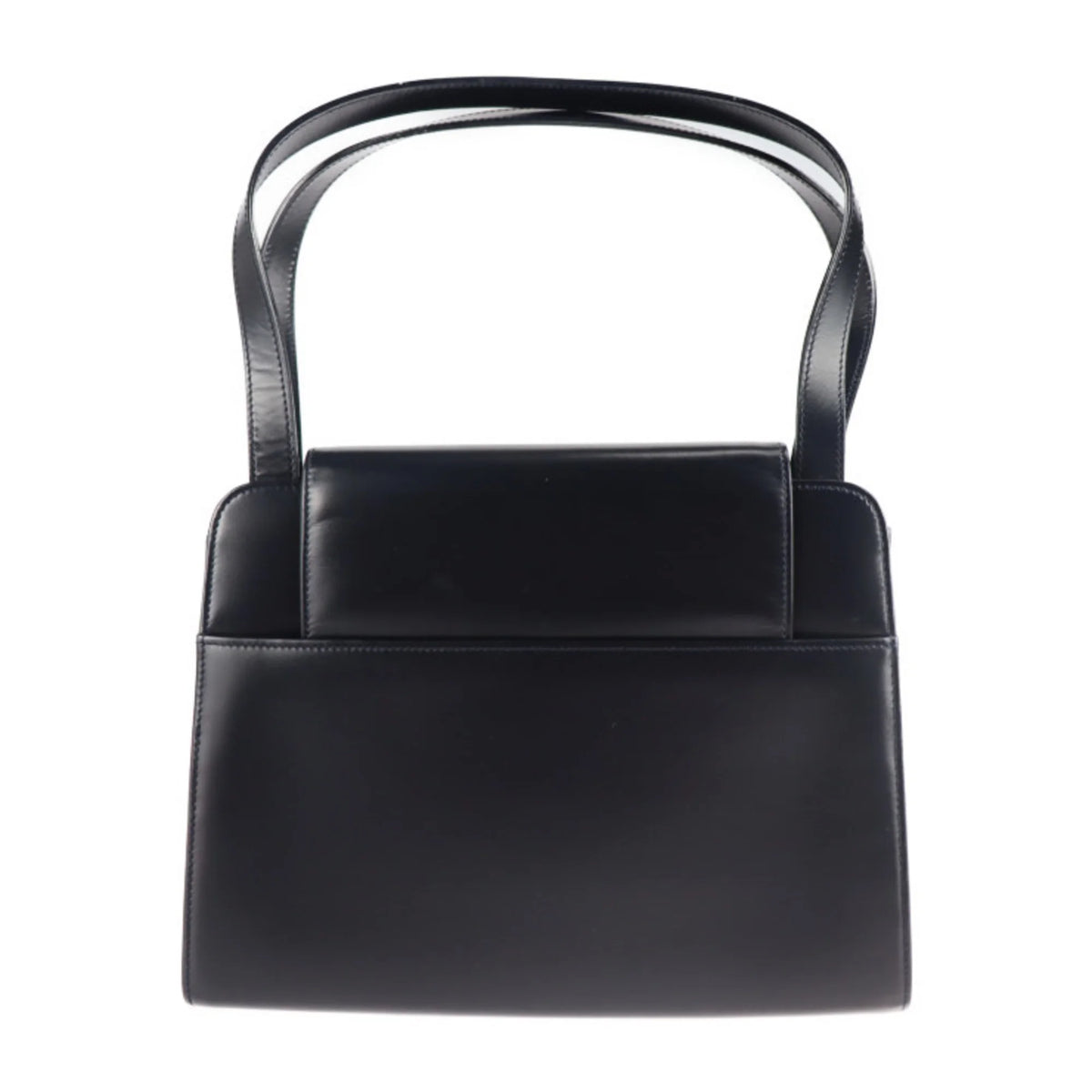 Previously Owned CARTIER Cartier sapphire line handbag calf dark navy mini bag (Good)