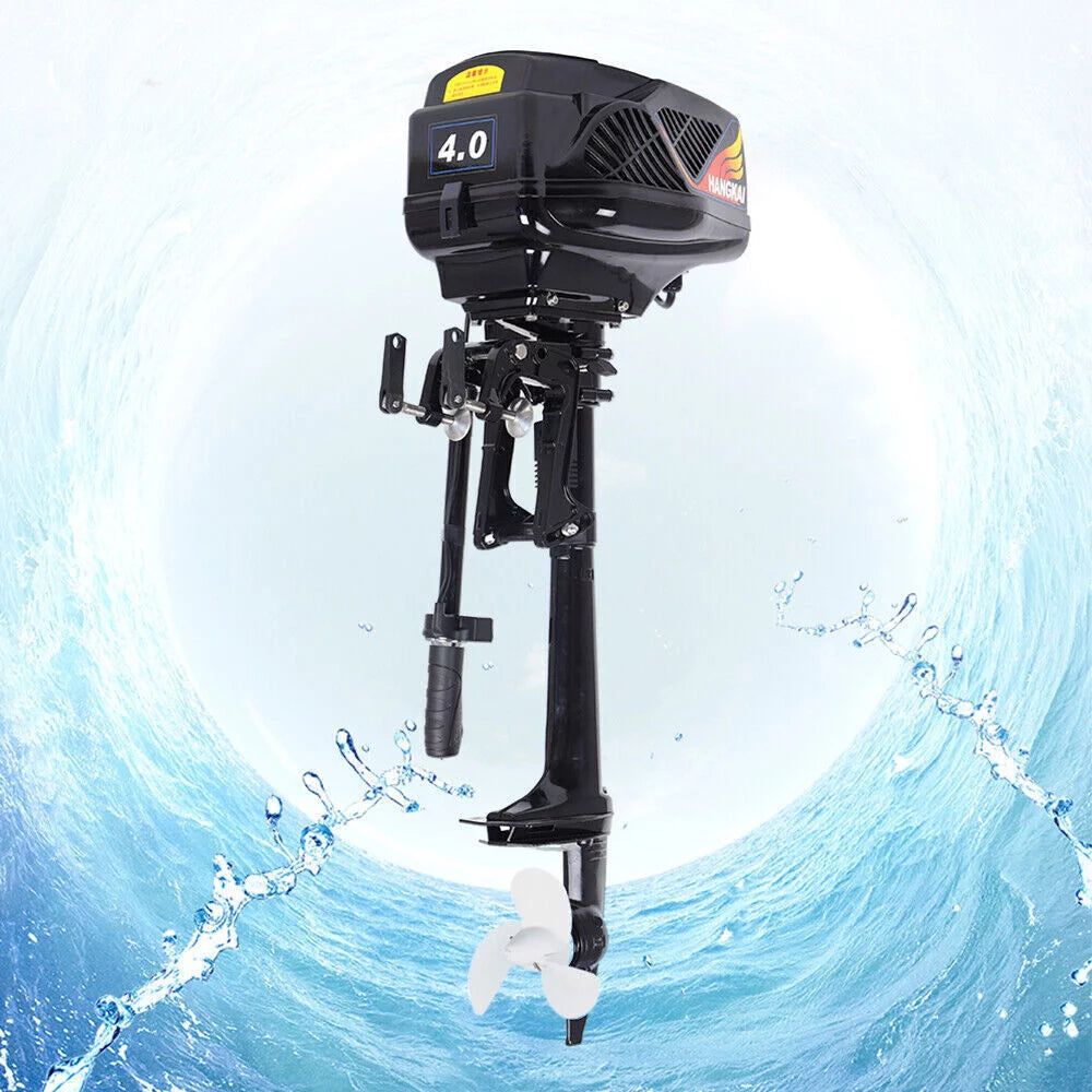Miumaeov 1000W 4 HP Electric Outboard Motor Boat Engine Trolley Brushless Motor