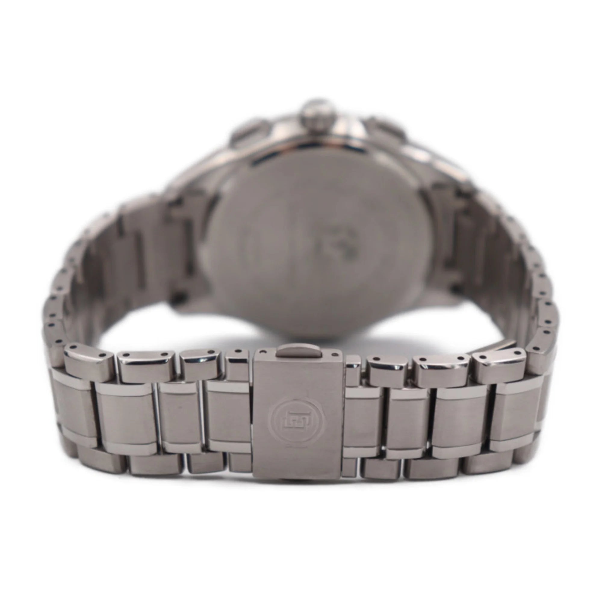 Secondhand CITIZEN Citizen EXCEED Exceed Watch H820-T023916 Titanium Silver Black Dial Eco Drive Solar Radio (Good)