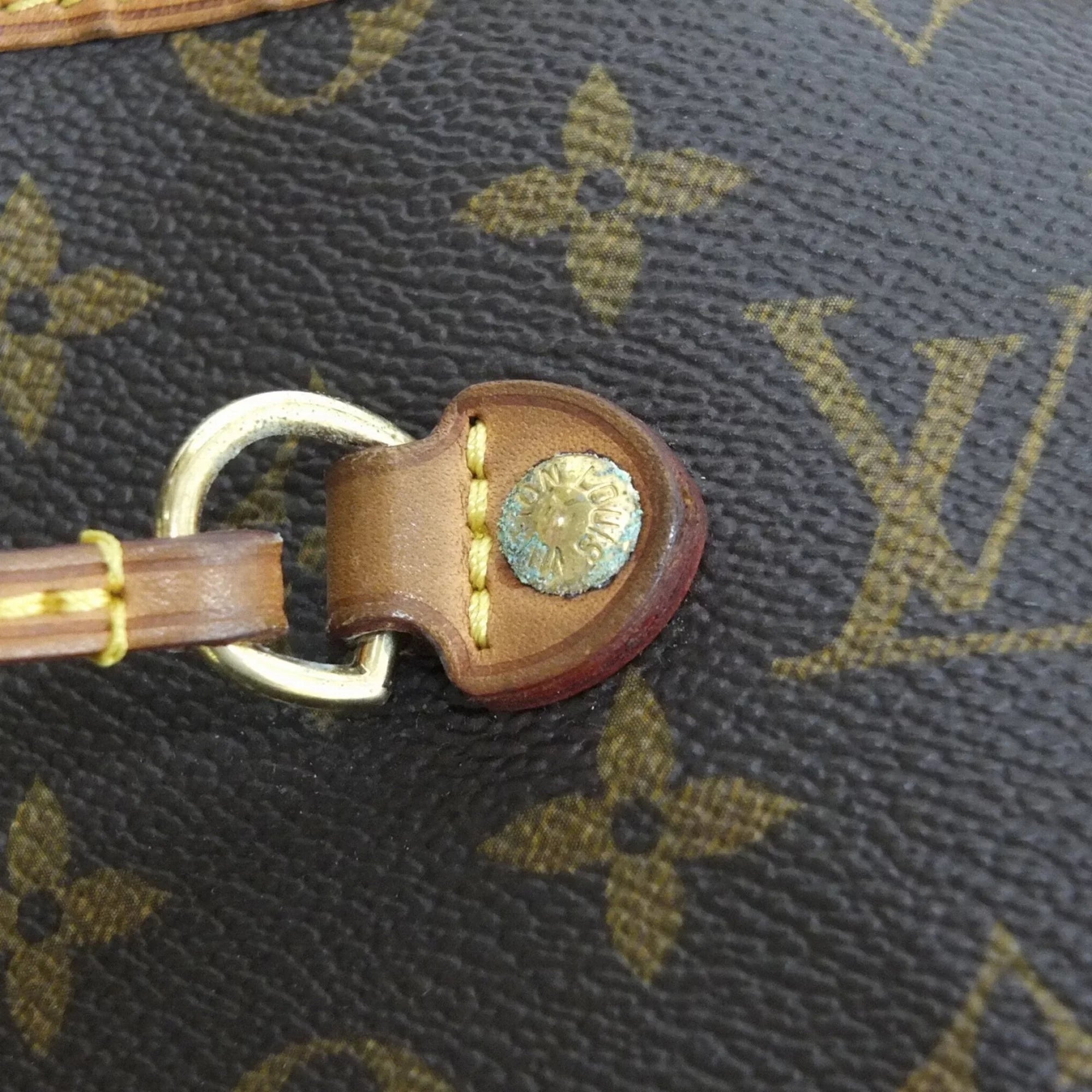 Used Louis Vuitton Neverfull GM Monogram M40157 Brown Canvas (Fair)