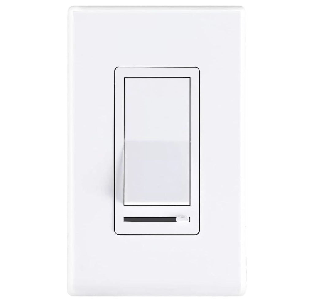 Cloudy Bay in Wall Dimmer Switch for LED Light/CFL/Incandescent,3-Way Single Pole Dimmable Slide,600 Watt max,Cover Plate Included