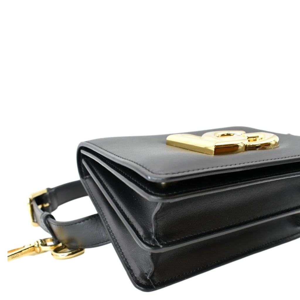 Previously Owned DOLCE & GABBANA Mini Leather Belt Bag Black