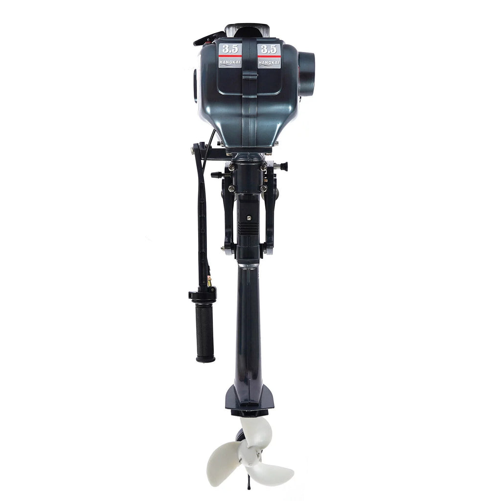 2-Stroke 3.5HP Outboard Motor Fishing Boat Petrol Engine CDI System 10 Km / H