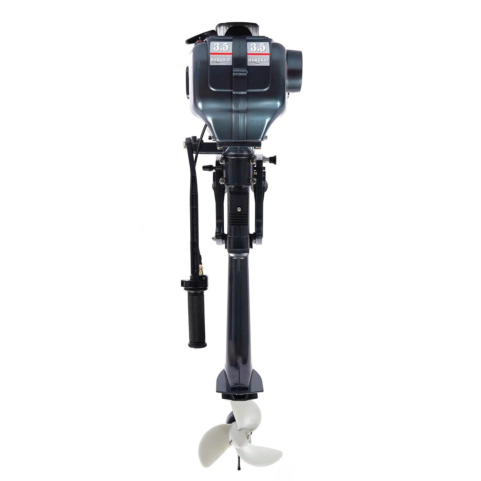 2-Stroke 3.5HP Outboard Motor Fishing Boat Petrol Engine CDI System 10 Km / H