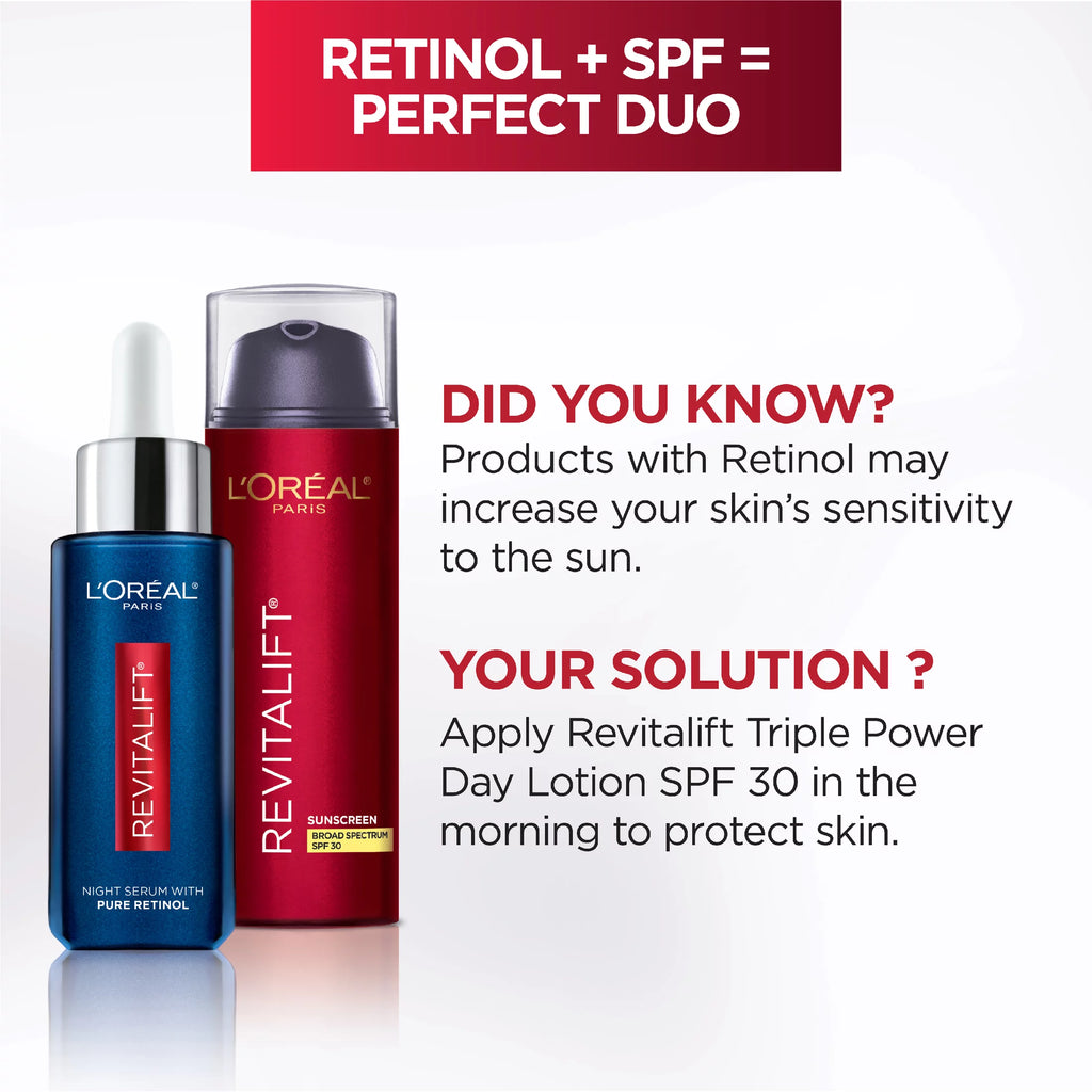 L'OrÃ©al Paris Revitalift Skincare Triple Power Broad Moisturizer, SPF 30, 1.7 oz