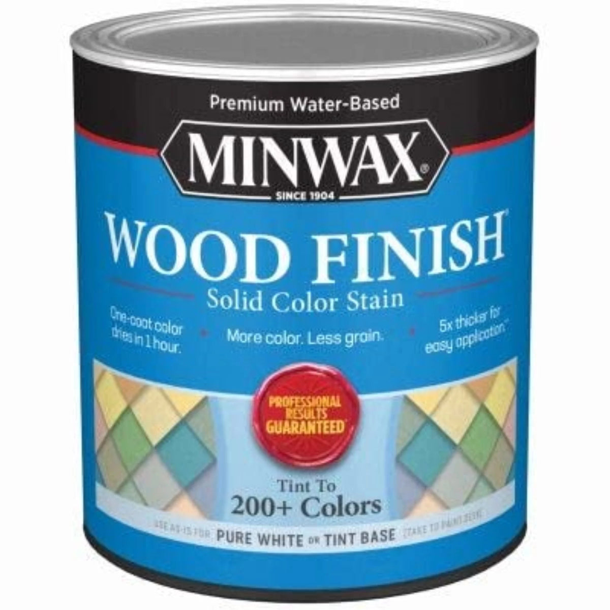 Minwax 108110000 Wood Finish Stain, Water-Based, Solid Color, White, 1-Qt. - Quantity 1