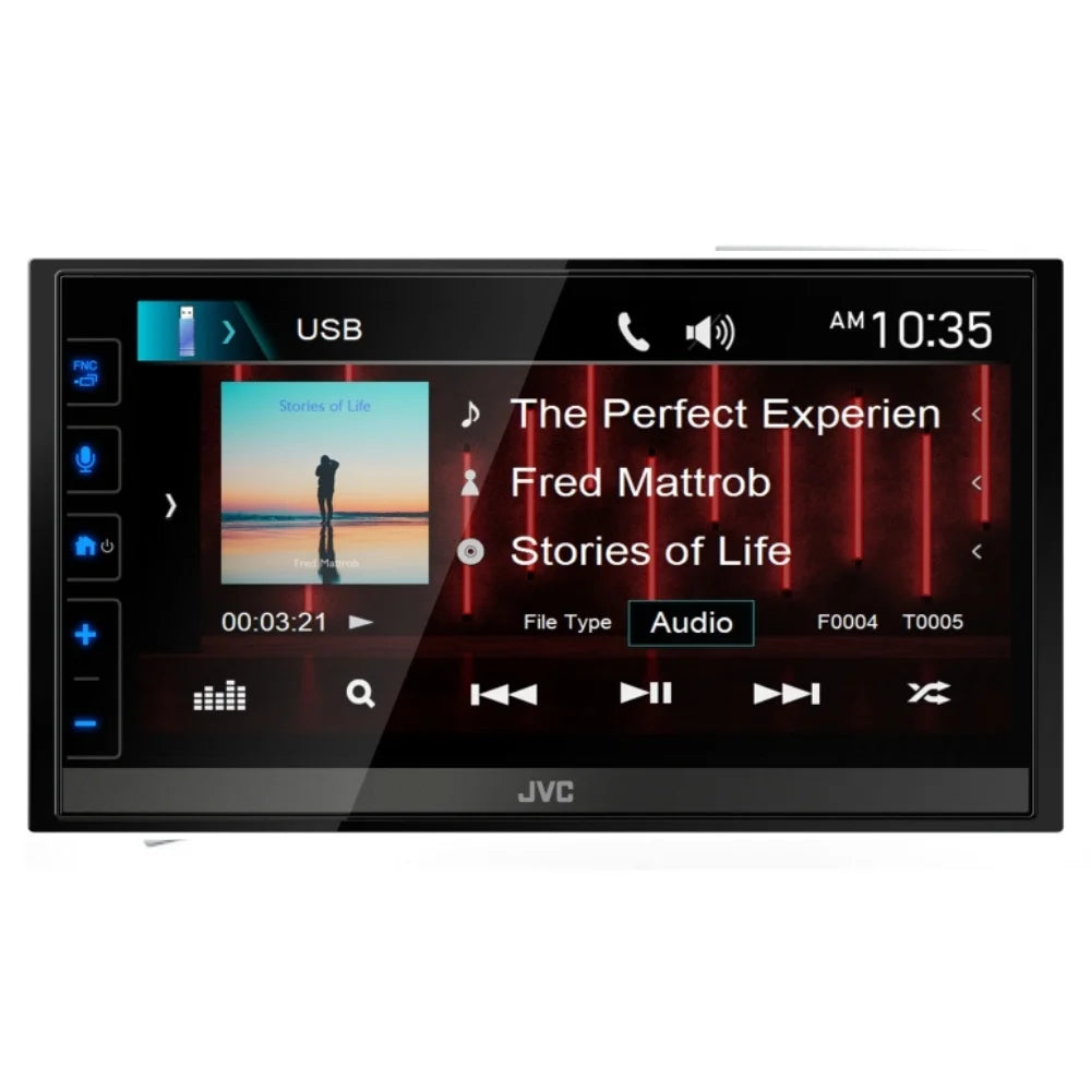New JVC KW-M785BW 6.8" Shallow-Chassis Multimedia Receiver w/ Backup Bullet Camera