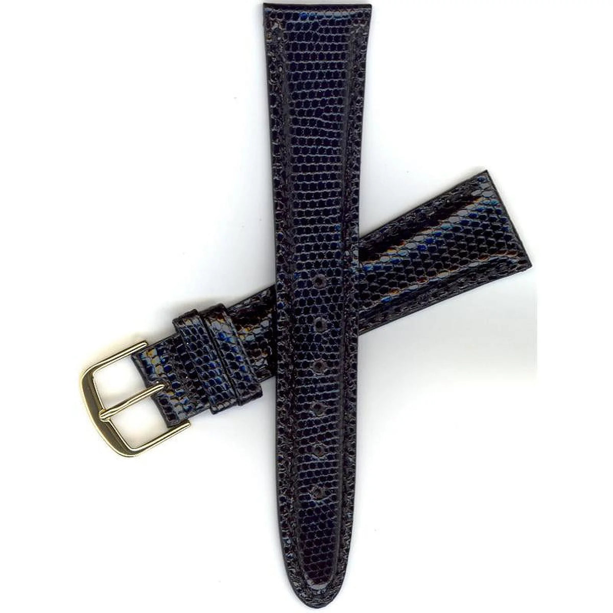 Seiko Watchband 20mm Black Genuine Padded Java Lizard MS9436 fits SDW664 part#54275