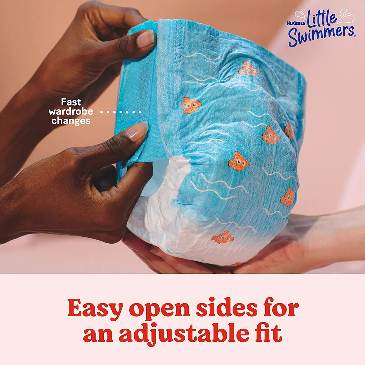 Huggies Little Swimmers Disposable Swimming Diapers, Size 4 (24-34 lbs), 18 Ct