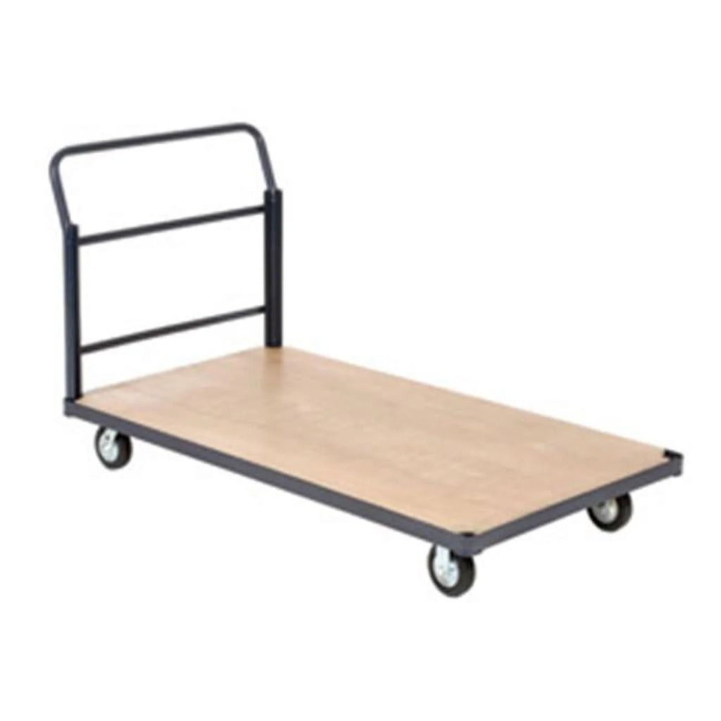 Global Industrial  Metal Bound Wood Deck Platform Truck - Blue - Capacity 1400 lbs
