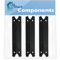 3-Pack BBQ Grill Heat Shield Plate Tent Replacement Parts for Charmglow 8107341W - Compatible Barbeque Porcelain Alloy Flame Tamer, Flavorizer Bar, Vaporizer Bar, Burner Cover 17 3/4"