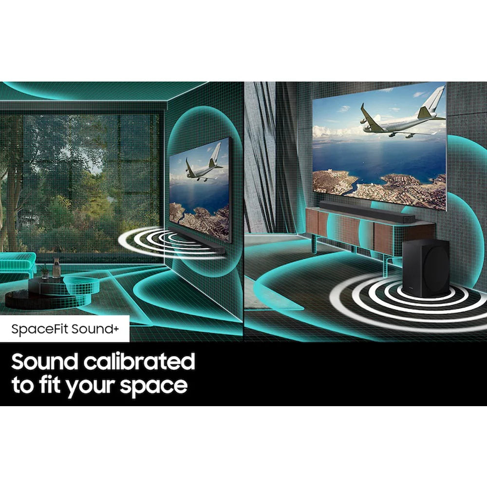Samsung HW-Q900A 9.1.4ch Surround Sound Wireless Home Theater Bundle 7.1.2ch Dolby Atmos /DTS:X Soundbar + Swa-9500S 2.0.2ch Rear Speaker Kit + Subwoofer + Extended Coverage + 2 Deco Gear HDMI Cables
